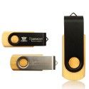 Wood rotary clip U disk custom environmental protection wood U disk logo laser engraving U disk