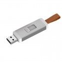 New type of metal push-pull cord U-disk portable fashion, can be customized logo plastic push-pull U-disk