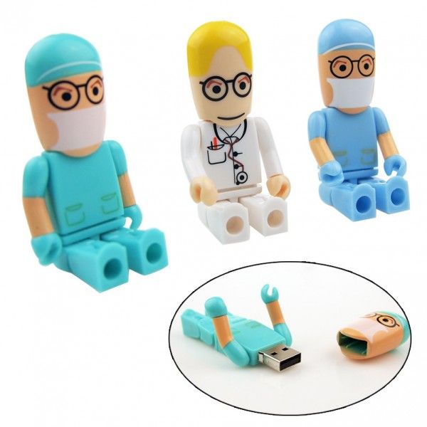 Plastic color printing U disk doctor logo gift