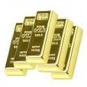 Manufacturer's spot creative business gold U-disk can be customized and printed logo, vehicle gold bar U-disk gift promotion