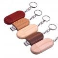 Wood U disk customized wholesale gift spot oval wood U disk 4g8g16g laser logo