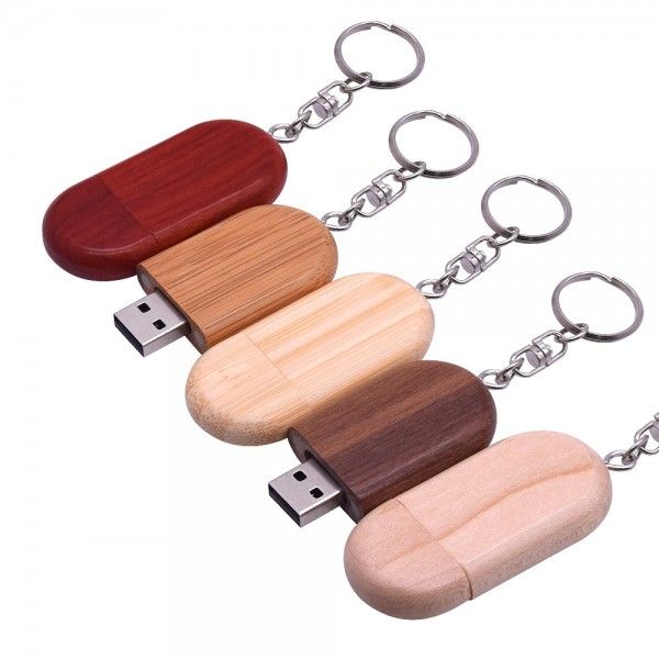 Wood U disk customized wholesale gift spot oval wood U disk 4g8g16g laser logo