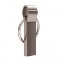 Keychain metal U disk customized security encryption logo can be printed wholesale metal U disk 