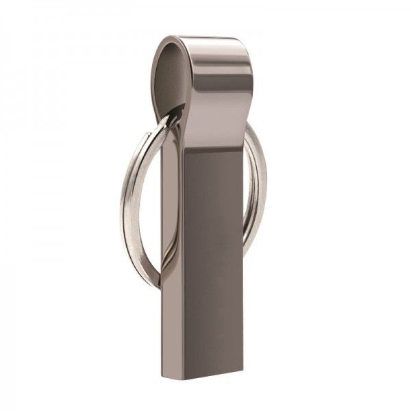 Keychain metal U disk customized security encryption logo can be printed wholesale metal U disk 