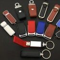 [leather case U-disk] manufacturer customized logo leather case U-disk USB high speed waterproof car leather case U-disk