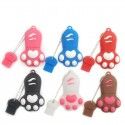 PVC soft rubber cat claw U disk can be wholesale printed logo soft rubber creative cartoon cat claw U disk
