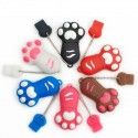 PVC soft rubber cat claw U disk can be wholesale printed logo soft rubber creative cartoon cat claw U disk
