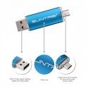 Metal mobile phone two in one u disk Mini U disk sample customized advertising gift promotion metal U disk