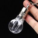 Creative light bulb USB flash disk customized key chain luminous USB flash disk logo laser engraving USB flash disk