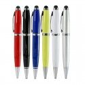 Metal touch screen capacitive pen U disk custom ballpoint pen U disk logo laser engraving U disk