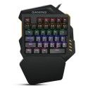 One handed mechanical keyboard 35 key luminous mechanical chicken eating game green axis keyboard left hand keyboard 