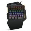 One handed mechanical keyboard 35 key luminous mechanical chicken eating game green axis keyboard left hand keyboard 