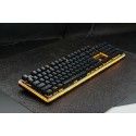Yk100 green axis mechanical hand semi mechanical game pluggable axis film metal keyboard orange light transmission customization 