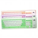 Factory wholesale 103 key silica gel waterproof and dustproof foldable industrial office soft keyboard can be connected with mobile phone