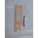 Factory wholesale 103 key silica gel waterproof and dustproof foldable industrial office soft keyboard can be connected with mobile phone