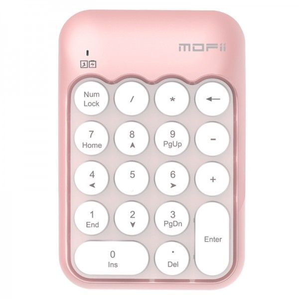 Cross border hot sale 2.4G wireless numeric keyboard Mini powder financial keyboard Office Cashier dedicated numeric keyboard 