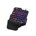 G30 one handed keyboard game mouse set 35 key mixed color RGB non mechanical hand feeling hand game chicken artifact throne 