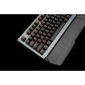 Customized USB pluggable green shaft handle semi mechanical game keyboard metal keyboard 
