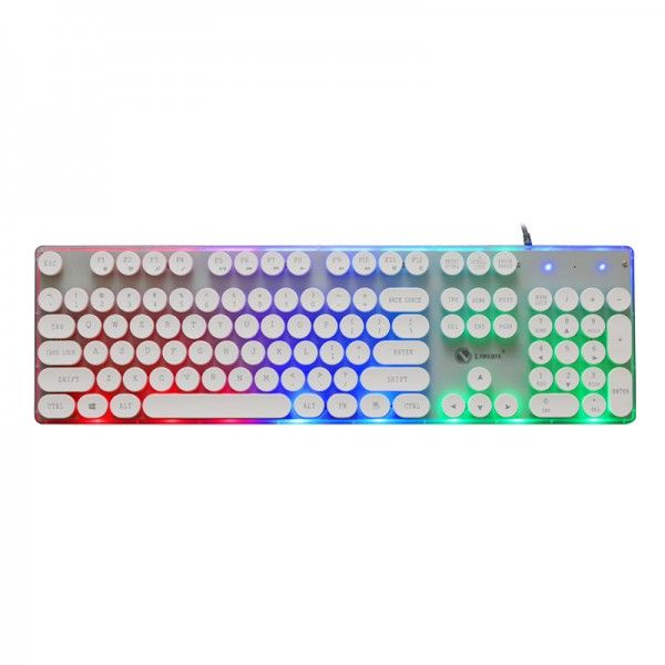 Factory direct gk102 punk Keyboard USB wired mechanical light game keyboard waterproof retro wholesale