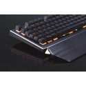 Customized USB pluggable green shaft handle semi mechanical game keyboard metal keyboard 
