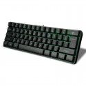 7keys wired game keyboard 61 key RGB mechanical handle laptop keyboard business office portable 