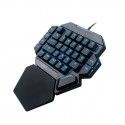 Direct sale K50 game real mechanical keyboard throne special one handed keyboard hand tour keyboard eat chicken 