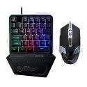 G30 one handed keyboard game mouse set 35 key mixed color RGB non mechanical hand feeling hand game chicken artifact throne 