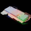 Direct supply of seven pk900 pseudo shaft semi mechanical metal keyboard game keyboard in Russian 