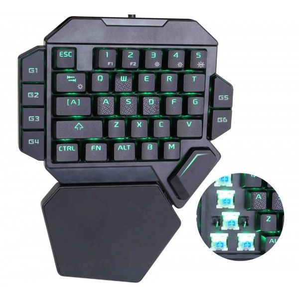 Direct sale K50 game real mechanical keyboard throne special one handed keyboard hand tour keyboard eat chicken 