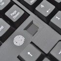 Fingerprint login keyboard fingerprint password free USB multimedia keyboard