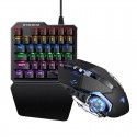 G30 one handed keyboard game mouse set 35 key mixed color RGB non mechanical hand feeling hand game chicken artifact throne 