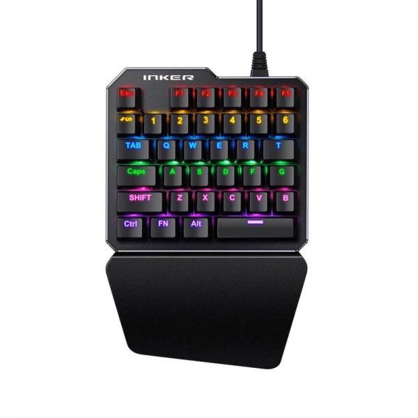 Direct sale K50 mechanical handle single hand keyboard wired mobile game left hand keyboard eat chicken artifact 