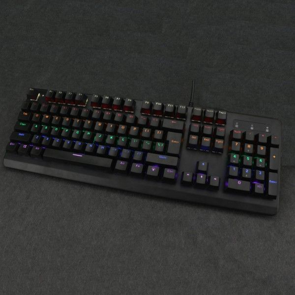 Direct MD pluggable blue axis real mechanical keyboard, luminous mechanical keyboard, 104 key game mechanical keyboard 