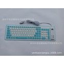 Factory wholesale 103 key silica gel waterproof and dustproof foldable industrial office soft keyboard can be connected with mobile phone