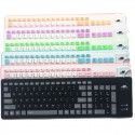 Factory wholesale 103 key silica gel waterproof and dustproof foldable industrial office soft keyboard can be connected with mobile phone