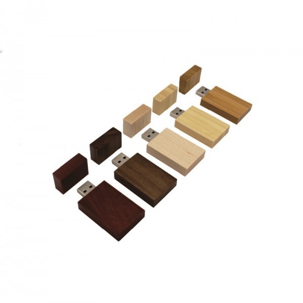 Fixed bamboo USB flash disk as business advertising gift 16g fixed wooden square USB flash disk system can engrave logo wooden USB flash disk
