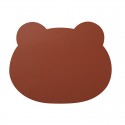 Wholesale silicone mouse pad leather mouse creative bear head mouse pad game pad business desk pad factory straight