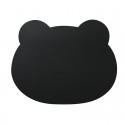 Wholesale silicone mouse pad leather mouse creative bear head mouse pad game pad business desk pad factory straight