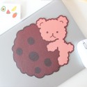 Ins soft chocolate bear mouse pad small laptop office cartoon student creativity
