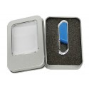 Foreign trade 8g16g key chain metal U disk 32g64g mountaineering buckle leather case fashion gift U disk custom logo