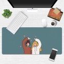 Vitality girl mouse pad increases cartoon cute writing creativity girl heart fairy Japanese small fresh table pad