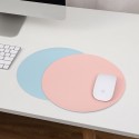 Round mouse pad small single double-sided solid color computer office game girls' desk pad anti slip mouse pad customization