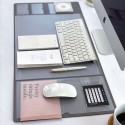 Ins retro multifunctional business office household waterproof large computer desk pad Pu mouse pad