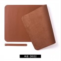 Source factory stock mouse pad leather desk pad business office computer desk pad single-sided monochrome computer pad