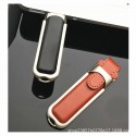 Exhibition Key Chain Leather Case 2g4gu disk leather PU USB flash disk Ruyi USB flash disk color printing embossing LOGOU disk
