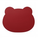 Wholesale silicone mouse pad leather mouse creative bear head mouse pad game pad business desk pad factory straight
