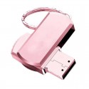 Rotary USB flash disk lettering Logo Metal gift 8g rotary car USB flash disk 16g32g64g car USB flash disk 128G