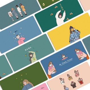 Vitality girl mouse pad increases cartoon cute writing creativity girl heart fairy Japanese small fresh table pad