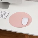 Round mouse pad small single double-sided solid color computer office game girls' desk pad anti slip mouse pad customization