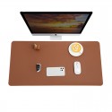 Wholesale leather mouse pad ordering pattern logo super large leather writing pad office computer keyboard desk pad